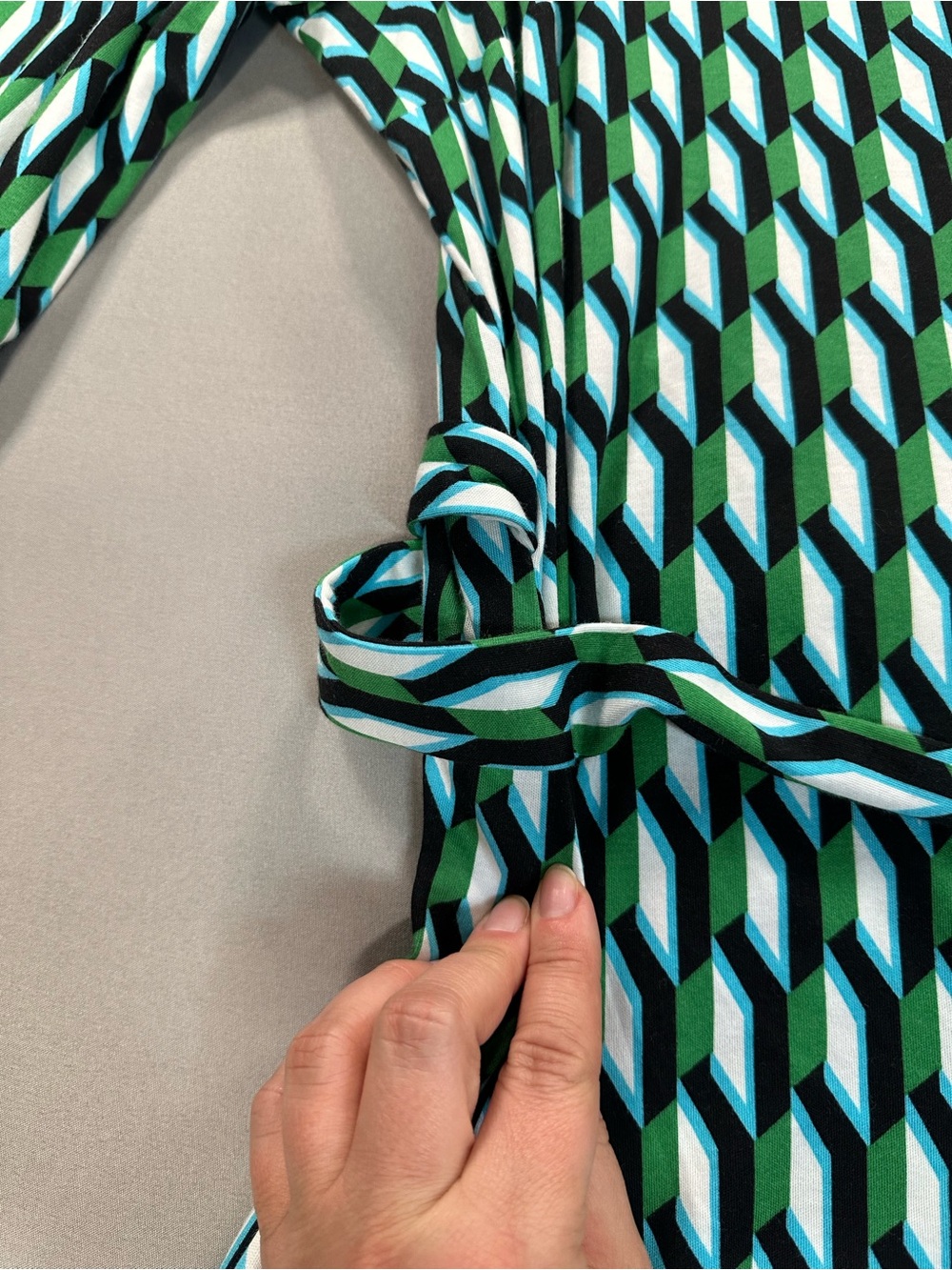 Diane von Furstenberg X Target Long Sleeve Midi Wrap Dress Arrowhead Pattern XXL - Picture 8 of 16